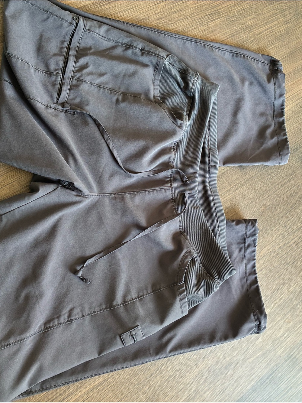 Men's Charcoal Drawstring Performance Joggers
